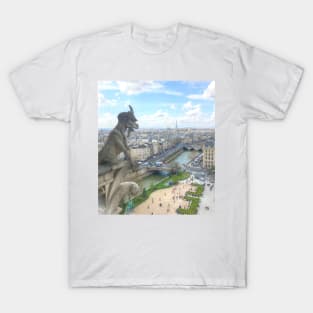 Gargoyle View of Paris T-Shirt